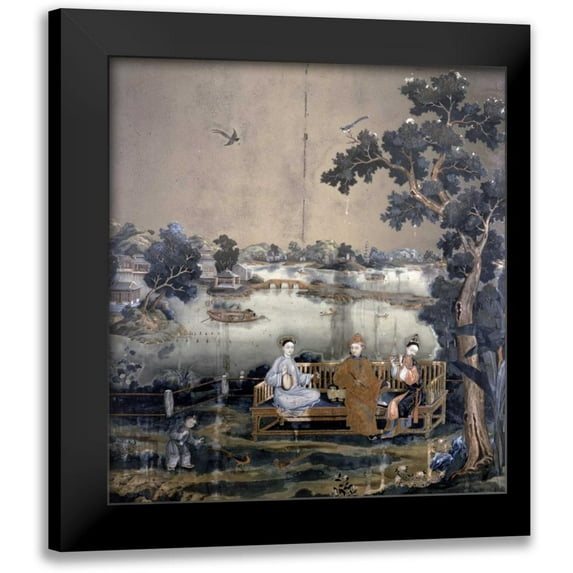 Emperor Qianlong 12x13 Black Modern Framed Museum Art Print Titled - Mirror Painting