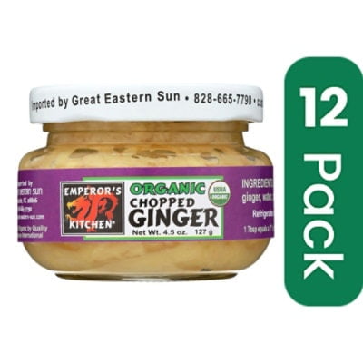 Emperor's Kitchen Chopped Ginger Organic 4.5 oz (Pack Of 12)