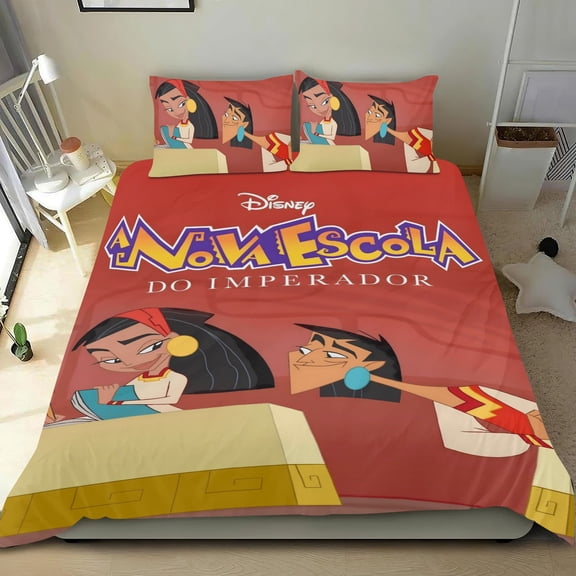 The Emperor's New School-themed Bed Sheet Set Three Piece Set Comfortable And Skin Friendly Unique Design Home Decor Gifts For Family Friends fans54''x79''135cm*200cm