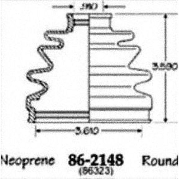 Empi 86-2148D CV Boot Kit