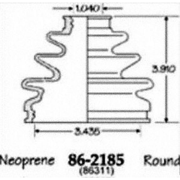 Empi 86-2185D CV Boot Kit