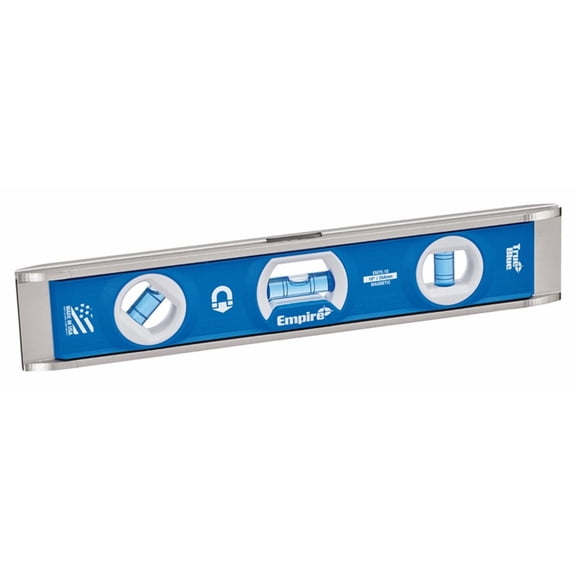 Empire  True Blue  10 in. Metal  Magnetic Dual-Pitch  Torpedo  Level  3 vial