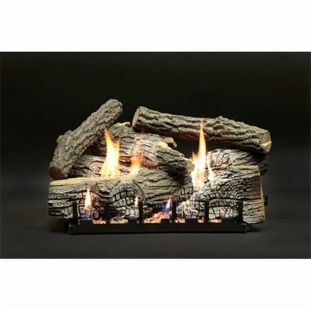 Empire LS24WRS 24 in. Super Stacked Wildwood Vent Free Refractory Log Set - 7 Piece