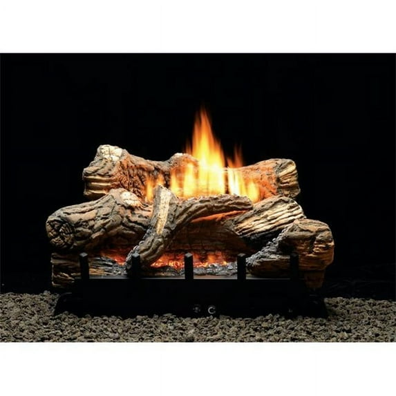 Empire 30 in. Thermostat Propane Ceramic Fiber Fiber Log Set - 7 Piece
