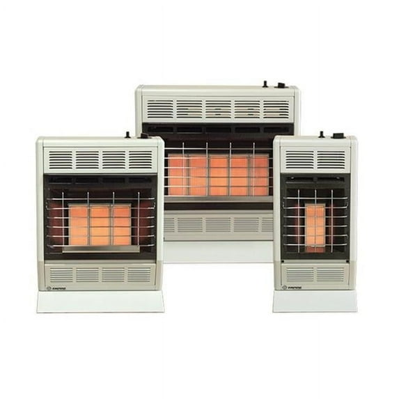 Empire 30000 BTU Vent Free Infrared Space Heater with Manual Control, 3-Heat Settings - White