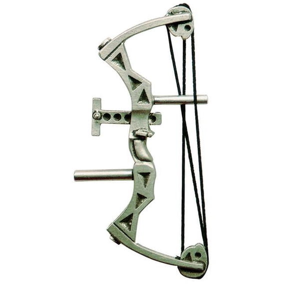 Empire 32826 Parallel Bow Pewter Pin, Silver