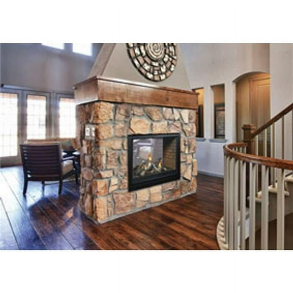 Empire 36 in. Premium Tahoe Clean-Face See-Through Direct Vent Propane Fireplace - Intermittent Pilot