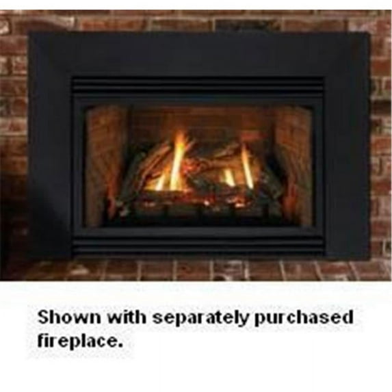Empire 40 x 24.5 x 1 in. 3-Sided 7x6 Surround Loft Vent-Free Insert, Black
