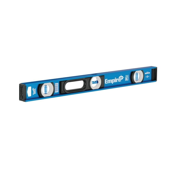 Empire 500 Series 500.24 I-Beam Level, 24 in L, 3-Vial, Non-Magnetic, Aluminum