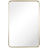 Empire Art 36" x 24" Gold Contemporary Wall Mirror - Walmart.com