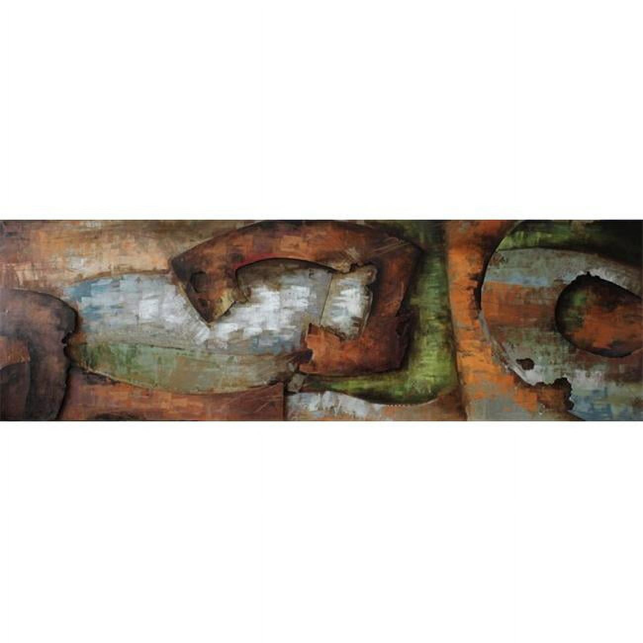 Convergence 1 Large Abstract Mixed Media Iron Wall Sculpture
