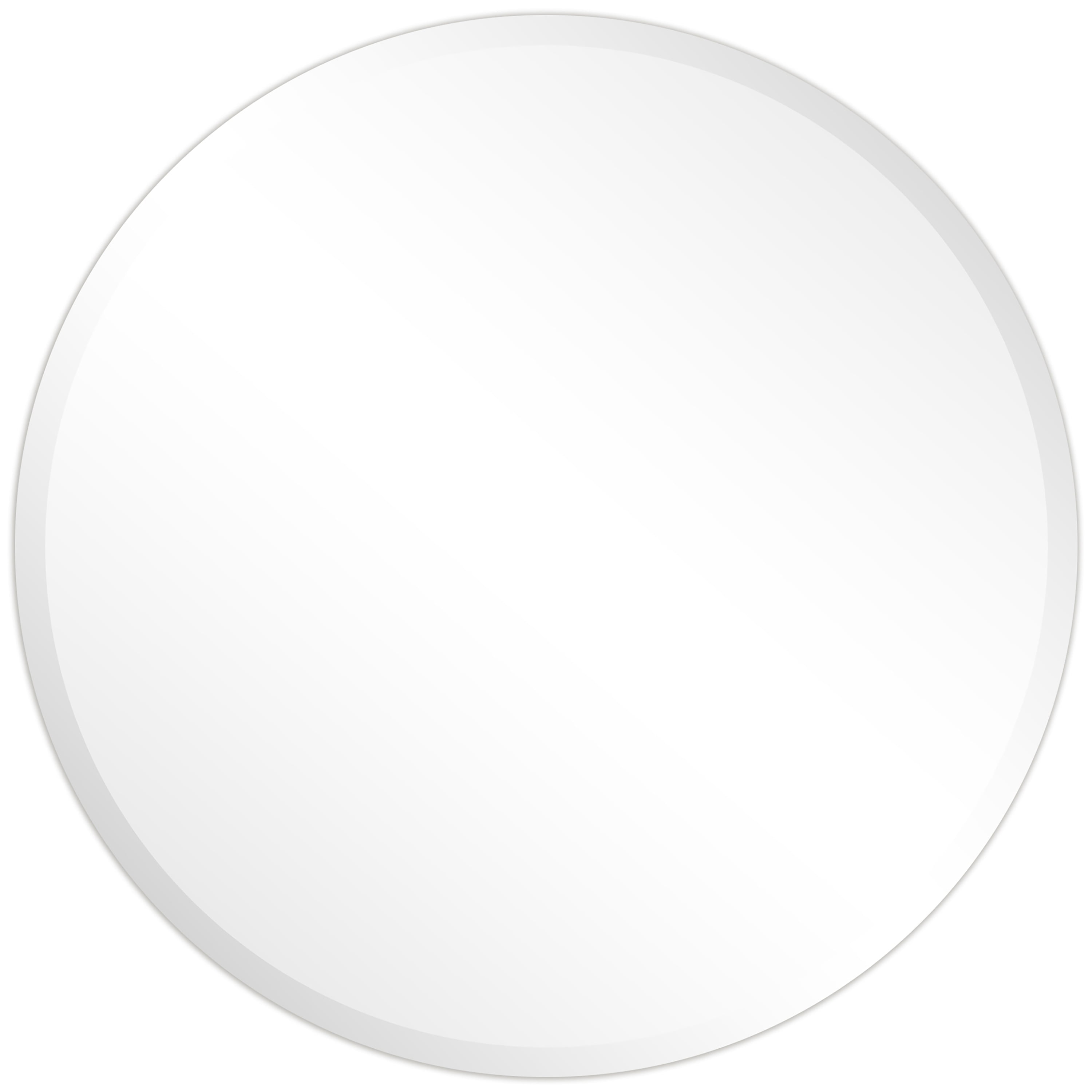 Empire Art Direct 30" Round Frameless Beveled Wall Mirror