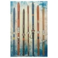 thumbnail image 1 of Empire Art Direct Colorful Retro Skis Wall Art Printed on Solid Fir Wood Planks White 30 x 45, 1 of 5