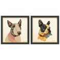 thumbnail image 1 of Empire Art Direct American Bull & Boston Terrier Closeup Dimensional Collage Framed Graphic Art Under Glass Wall Art, 17" x 17" each, Ready to Hang, 1 of 9