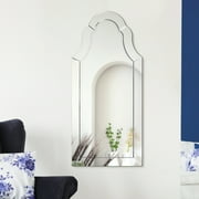 Empire Art Direct Arch Elegant Beveled Wall Mirror for Bathroom, Vanity, and Bedroom - Clear - 20 x 44