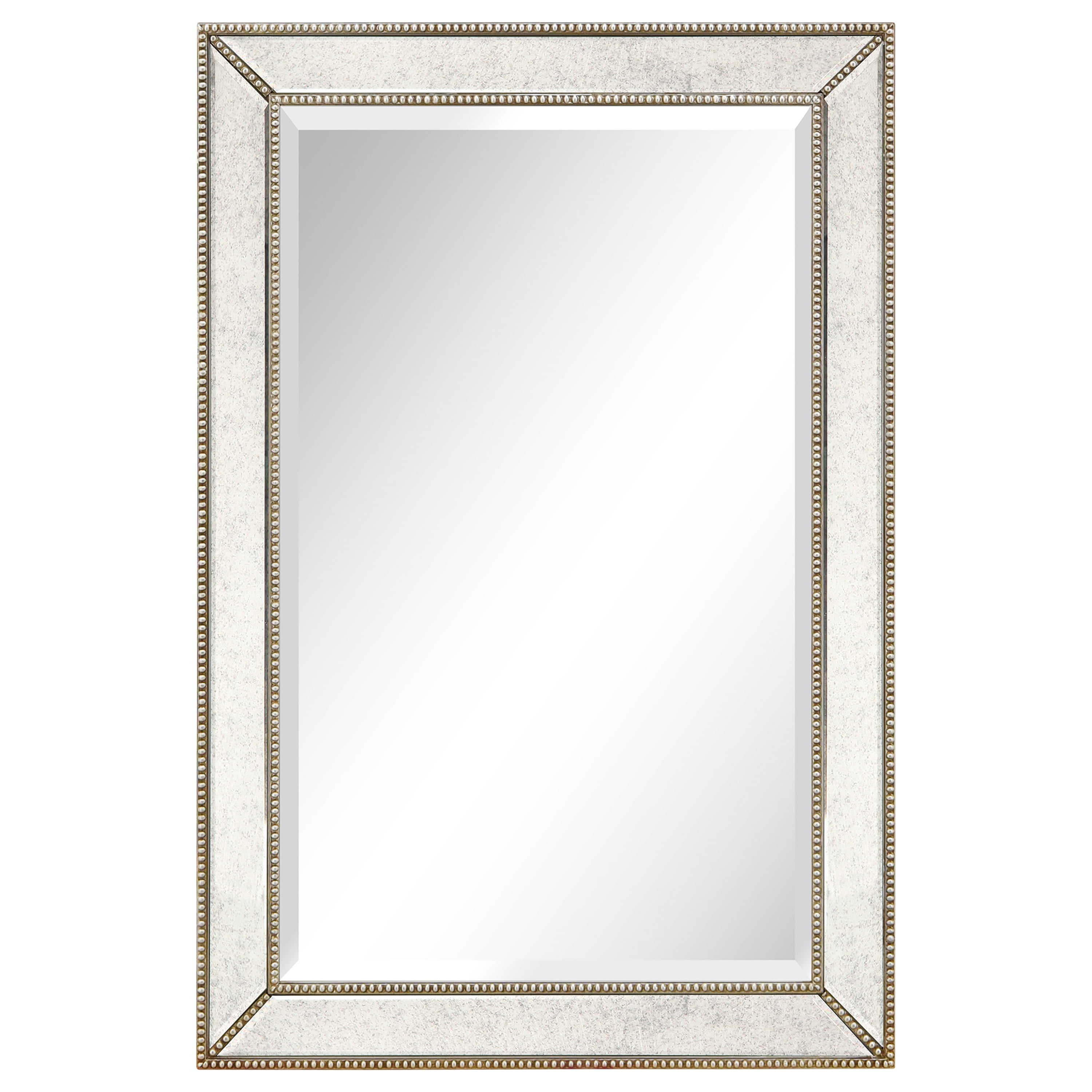Champagne Bead Embossed Full Length Wall Mirror