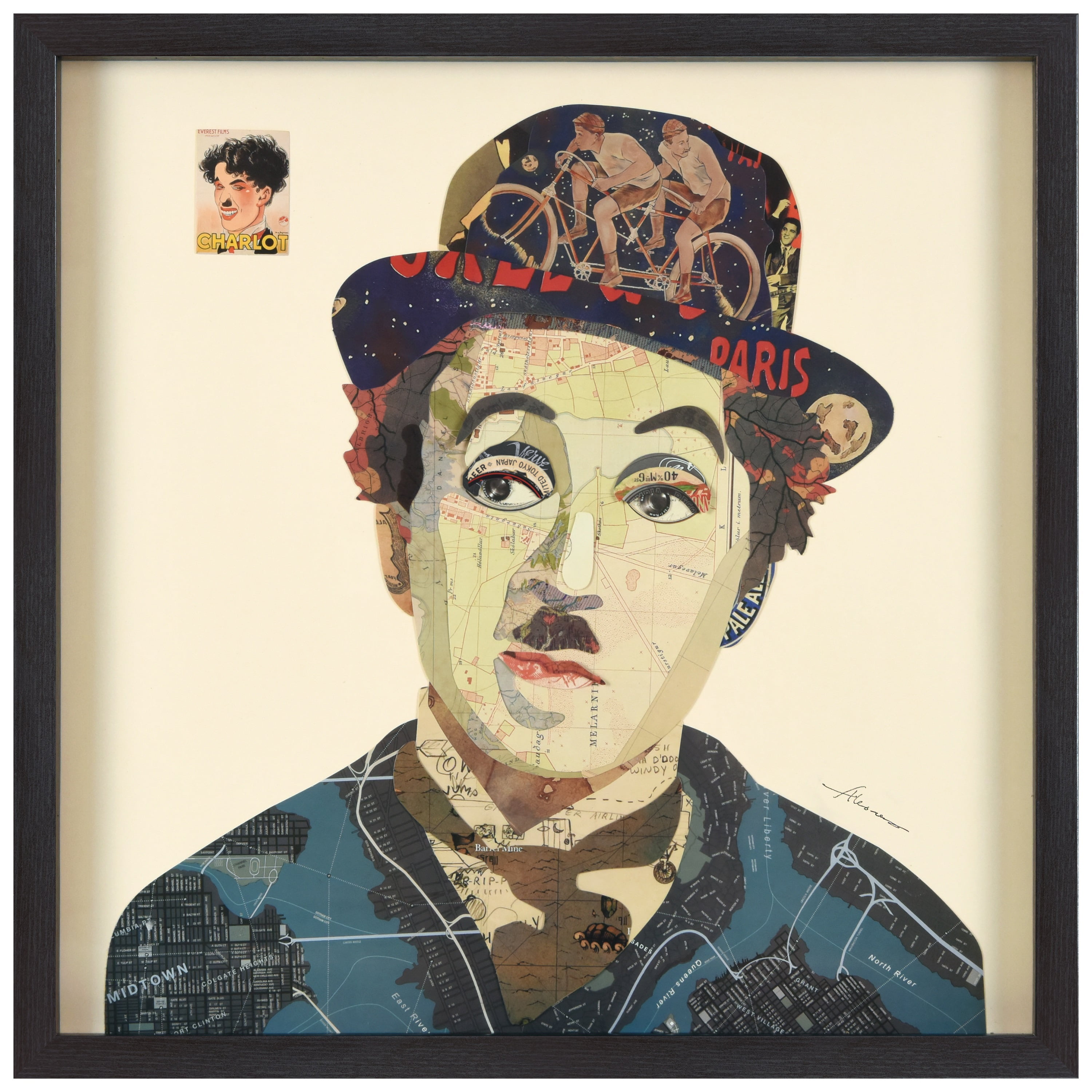 Empire Art Direct Homage to John Dimensional Collage Framed