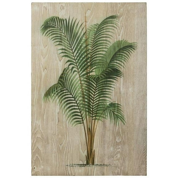 Empire Art Direct Coastal Palm II Fine Giclee Printed Directly on Hand Finished Ash Wood Wall Art, 36" x 24", Ready to Hang