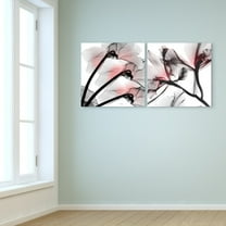 Empire Art Direct Coral Luster Driptych Frameless Free Floating Tempered Glass Panel Graphic Wall Art, 24" x 24" x 0.2" each, Ready to Hang