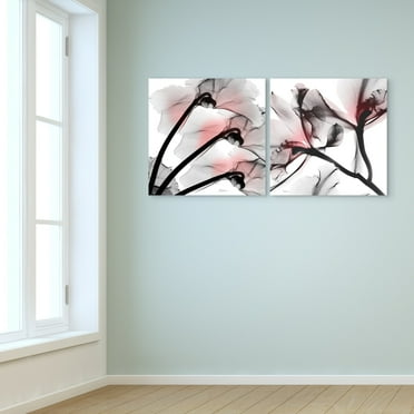 Empire Art Direct Coral Luster Driptych Frameless Free Floating Tempered Glass Panel Graphic Wall Art, 24" x 24" x 0.2" each, Ready to Hang