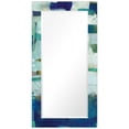 thumbnail image 1 of Empire Art Direct Crore Rectangular Beveled Mirror on Free Floating Printed Tempered Art Glass - Clear - 54" x 28", 1 of 9