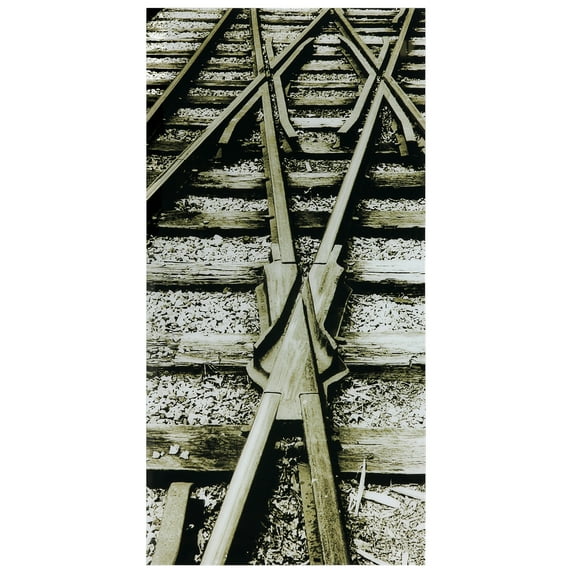 Empire Art Direct Crossroads Frameless Free Floating Tempered Glass Panel Graphic Wall Art, 72" x 36", Ready to Hang