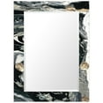 thumbnail image 1 of Empire Art Direct Ebony & Ivory Rectangular Beveled Mirror on Free Floating Printed Tempered Art Glass, 40" x 30" x 0.4" each, Ready to Hang, 1 of 10