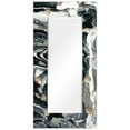 thumbnail image 1 of Empire Art Direct Ebony & Ivory Rectangular Beveled Mirror on Free Floating Reverse Printed Tempered Art Glass, 72" x 36" x 0.4", Ready to Hang, 1 of 10