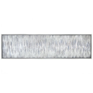 Empire Art Direct Gray Field Textured Metallic Hand Painted Wall Art, 20" x 72" x 1.5", Ready to Hang