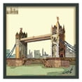 thumbnail image 1 of Empire Art Direct London Bridge Dimensional Collage Framed Graphic Art Under Glass Wall Art, 25" x 25" x 1.4", Ready to Hang, 1 of 9