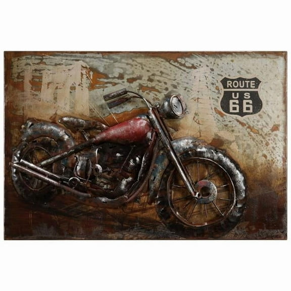 Empire Art Direct PMO-140318C-1624 Motorcycle 5 Mixed Media Iron Hand Painted Dimensional Wall Art