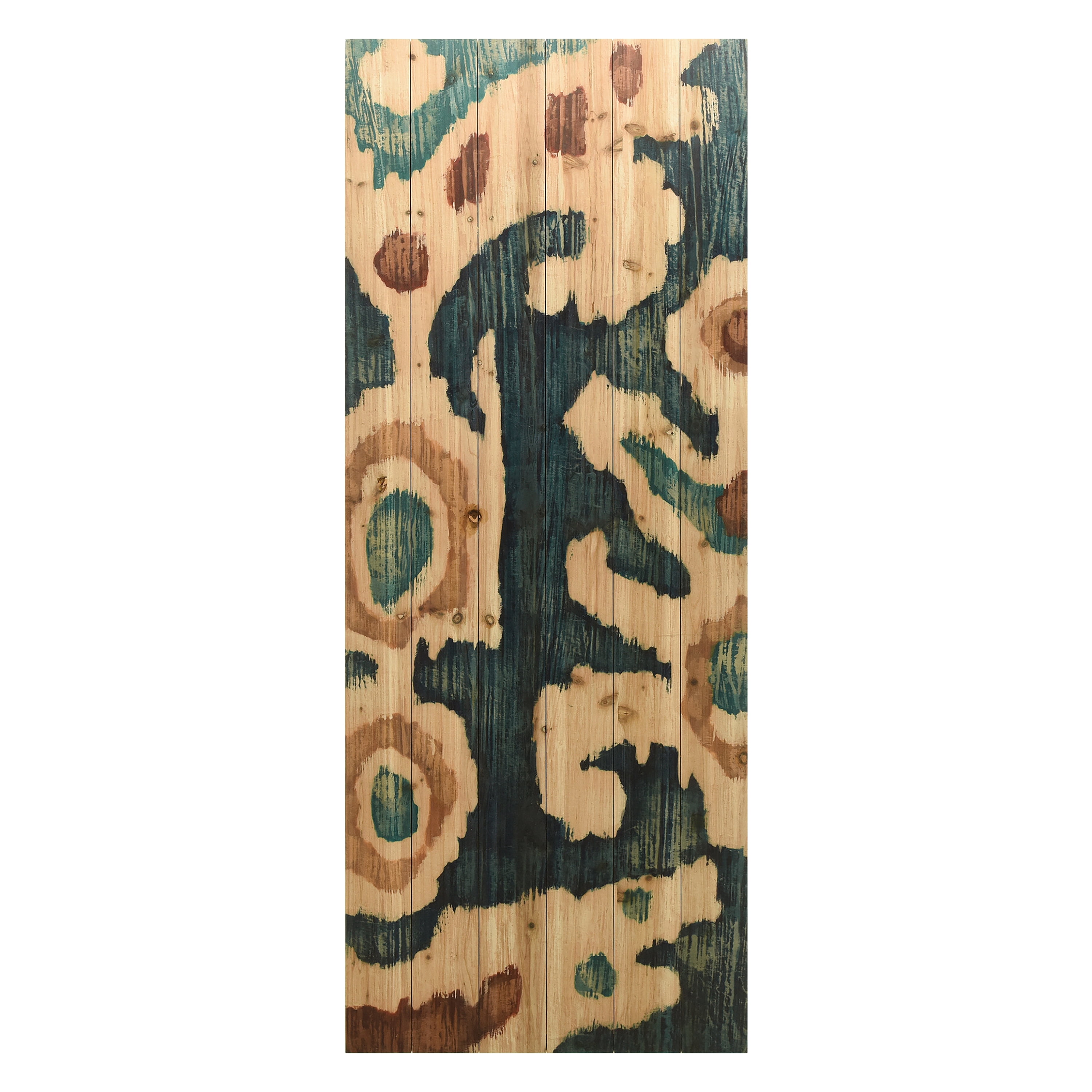 Empire Art Direct Ocean Ikat A Print on Solid Wood Wall Art, 60" x 24", Ready to Hang