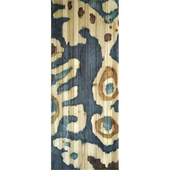 Empire Art Direct Ocean Ikat B Print on Solid Wood Wall Art, 60" x 24", Ready to Hang