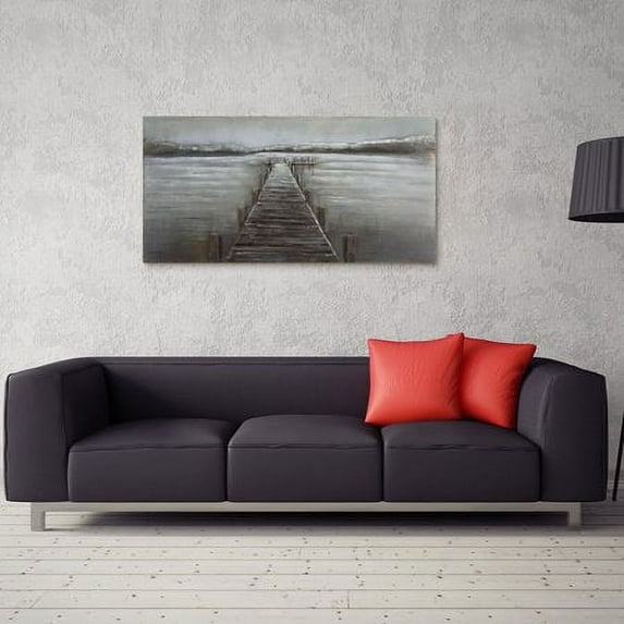 Empire Art Direct PMO-140127-4824 Primo Mixed Media Hand Painted Iron Wall Sculpture - Pier