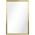 thumbnail image 1 of Empire Art Direct PSM-70107-2436 Contempo Brushed Gold Stainless Steel rectangular Wall Mirror, 1 of 14