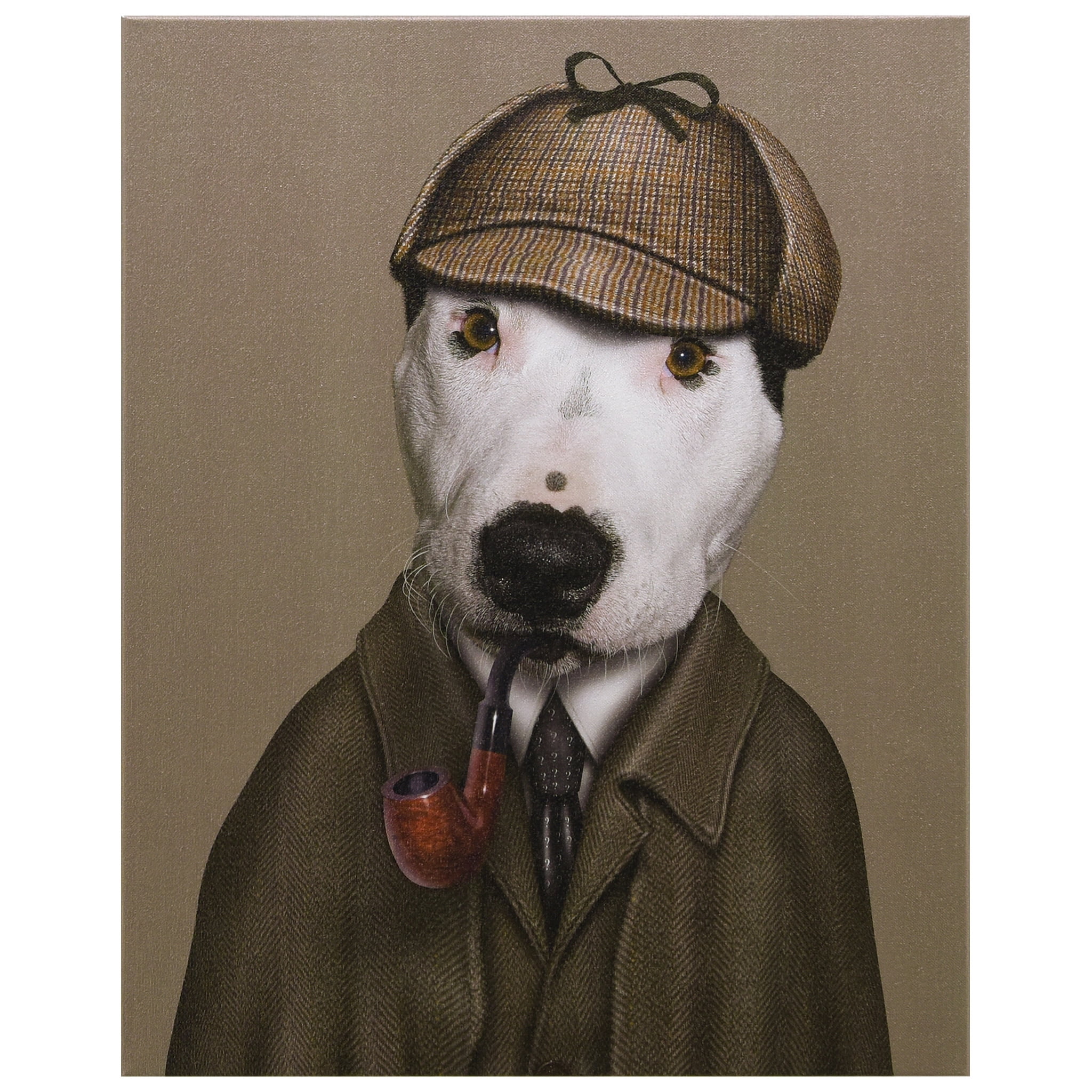 Empire Art Direct Pets Rock Detective Graphic Art on Wrapped Canvas Dog  Wall Art 