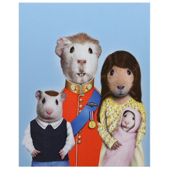 Empire Art Direct Pets Rock Royal Guinea Pigs Graphic Art on Wrapped Animal Canvas Wall Art