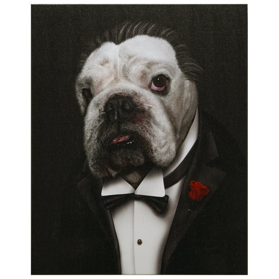 Empire Art Direct Pets Rock The Dogfather Graphic Art on Wrapped Canvas Dog Wall Art