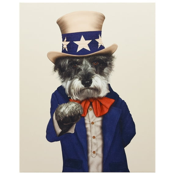 Empire Art Direct Pets Rock Uncle Sam Graphic Art on Wrapped Canvas Dog Wall Art