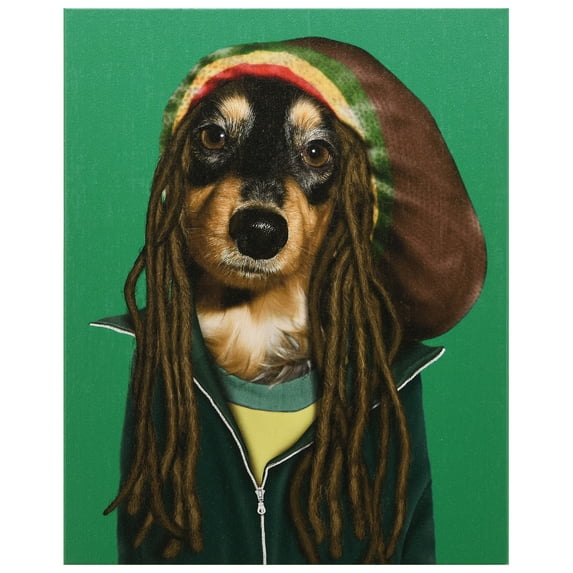 Empire Art Direct Reggae Graphic Art on Wrapped Canvas Dog Wall Art