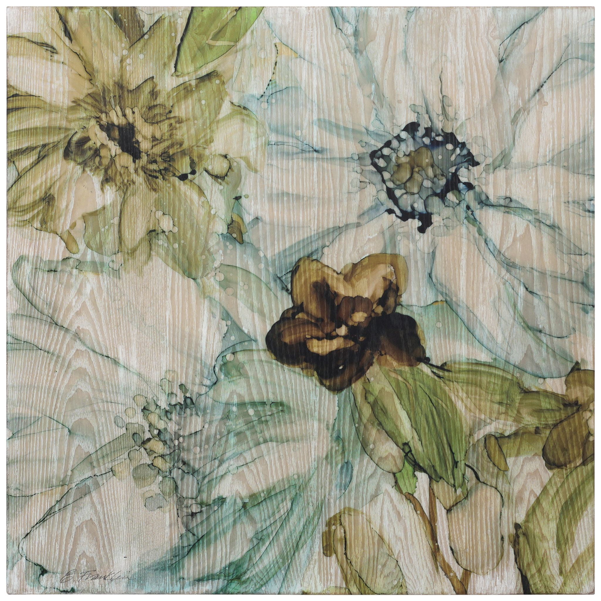 Empire Art Direct Seaglass Garden I Fine Giclee Printed Directly on Hand Finished Ash Wood Wall Art, 24" x 24", Ready to Hang