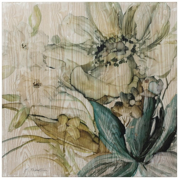 Empire Art Direct Seaglass Garden II Fine Giclee Printed Directly on Hand Finished Ash Wood Wall Art, 24" x 24", Ready to Hang