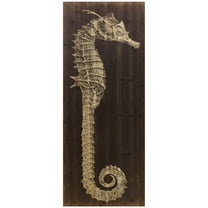 Empire Art Direct Seahorse A Print on Solid Wood Wall Art, 60" x 24", Ready to Hang