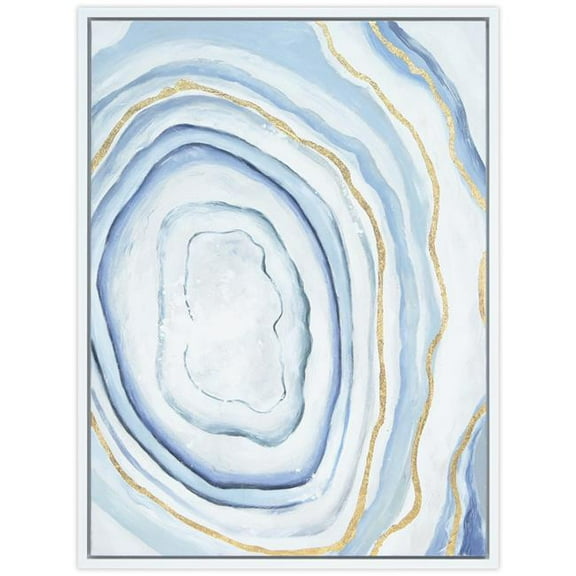 Empire Art Direct Snowey Tunnel Textured Metallic Hand Painted Framed Wall Art, 30" x 40" x 1.5", Ready to hang