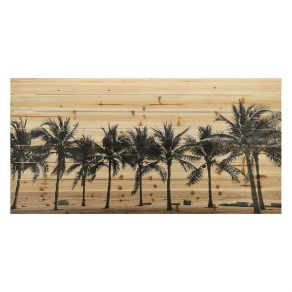 Empire Art Direct Solitary Beach Print on Solid Wood Wall Art, 30" x 60", Ready to Hang