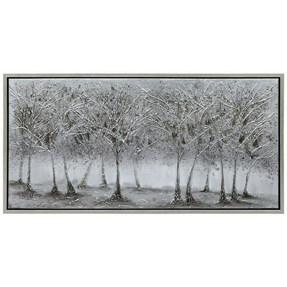 Empire Art Direct Solitary Field Textured Metallic Hand Painted Wall Art, 24" x 48" x 1.5", Ready to Hang