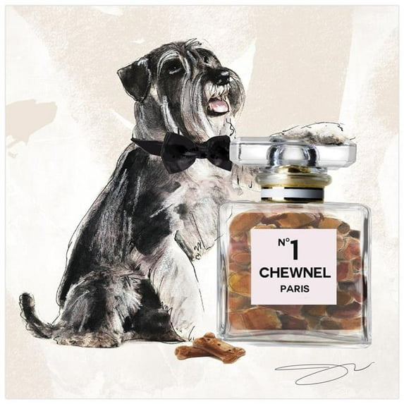 Empire Art Direct Such a Gent Schnauzer Frameless Free Floating Tempered Glass Panel Graphic Wall Art, 20" x 20" x 0.2", Ready to Hang