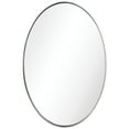 thumbnail image 1 of Empire Art Direct 24"x36" Stainless Steel Oval Wall Mirror in Polished Silver, 1 of 14