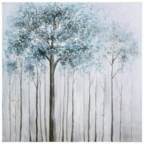 Empire Art Direct Winter Forest 1 Textured Metallic Hand Painted Wall Art, 36" x 36" x 1.5", Ready to hang