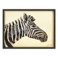 thumbnail image 1 of Empire Art Direct Zebra Dimensional Collage Framed Graphic Art Under Glass Wall Art, 25" x 33" x 1.4", Ready to Hang, 1 of 9